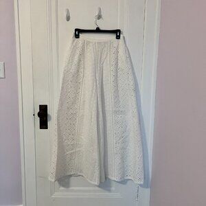 Spell White Eyelet Pants Size M